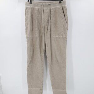 James perse Pants Mens 2 L30 utility corduroy drawstring Cotton blend Stone